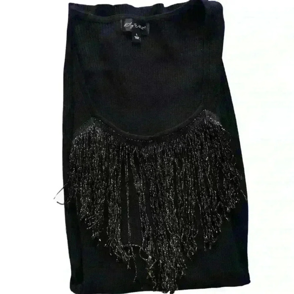 - BLACK/GOLD STRETCHY BLACK FANCY DRESS - Picture 2 of 4